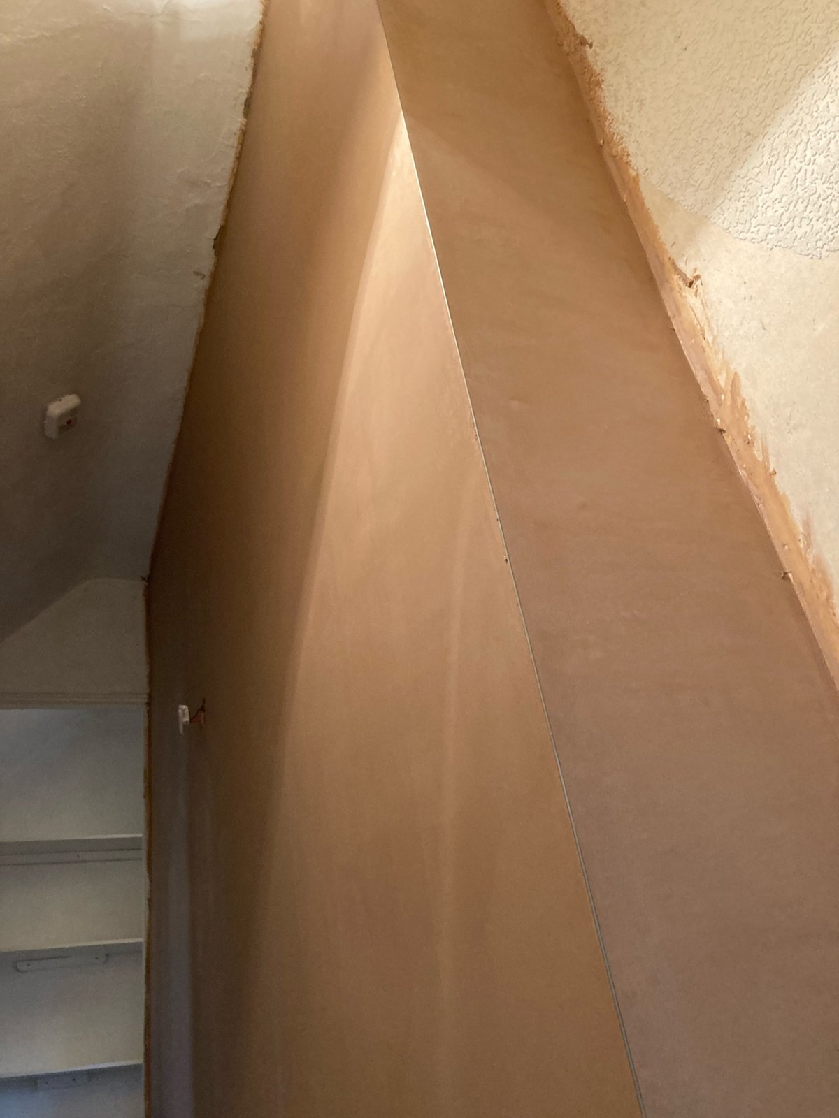 Replastering after damp work