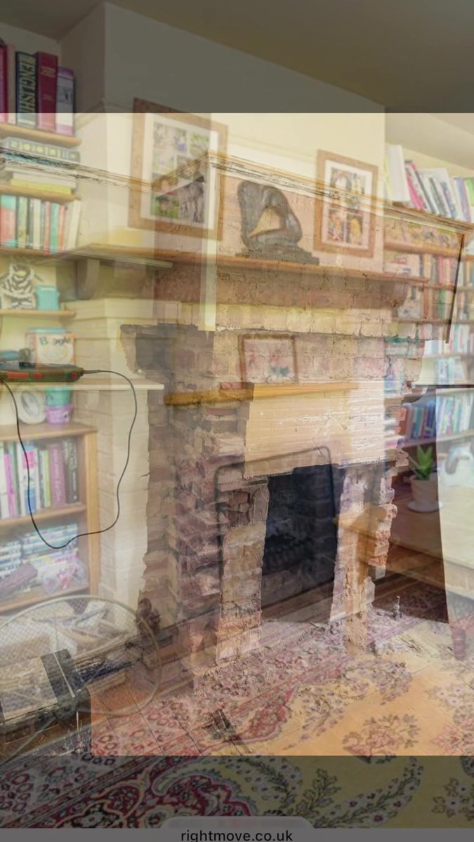 Fireplace renovation before work