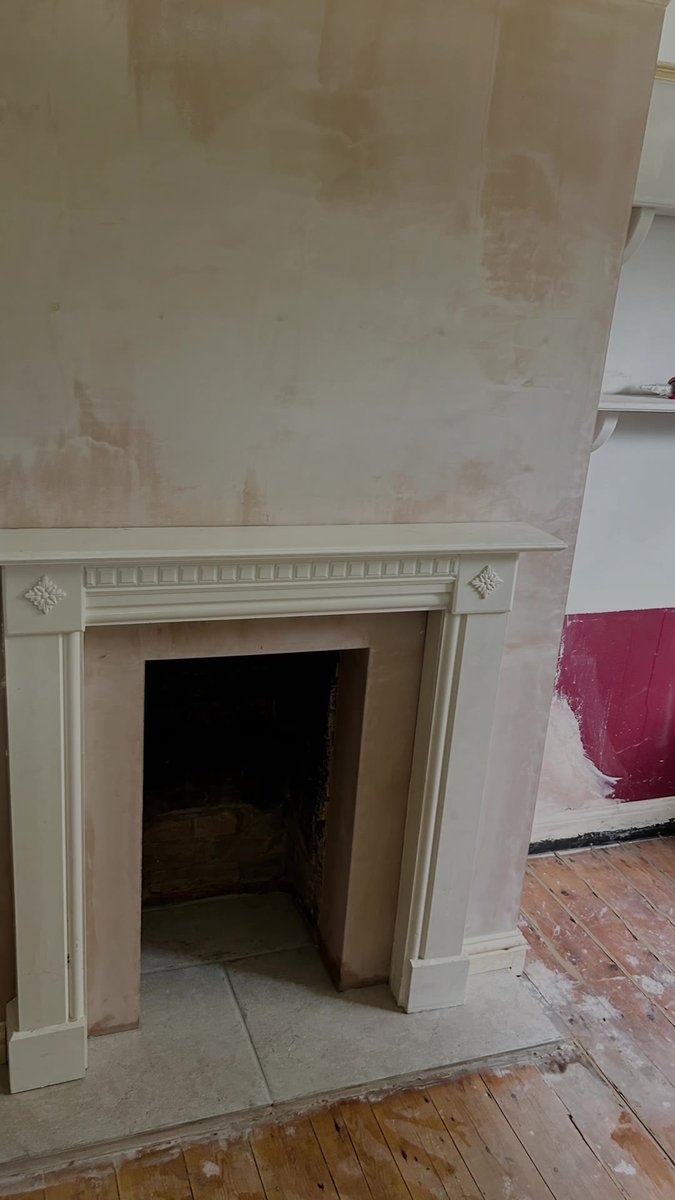 Finished fireplace renovation